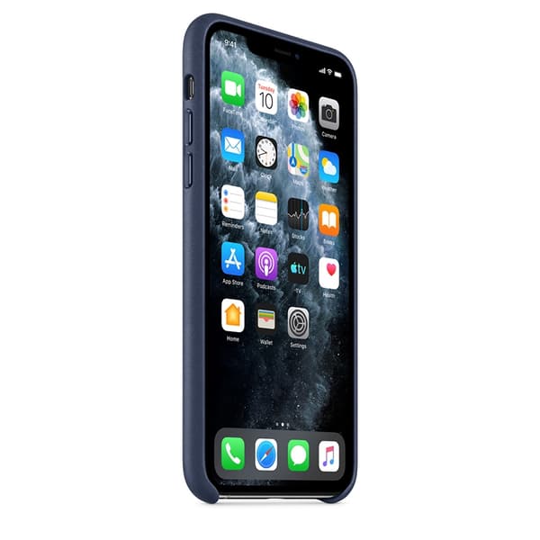 Apple Leather Case for iPhone 11 Pro Max - Midnight Blue