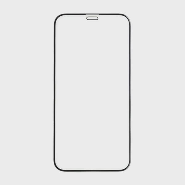 Screen Protector Tempered Glass iPhone 12 Mini - Black (eco-friendly)