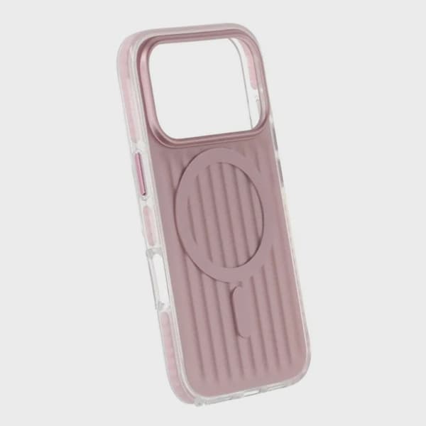 Corrugated Magsafe Case for iPhone 17 Pro - Pink
