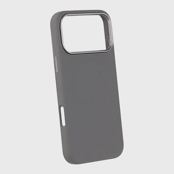 Dark Grey Silicone Case with Magsafe for iPhone 17 Pro Max
