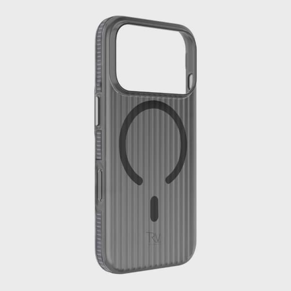 Corrugated Magsafe Case for iPhone 17 Pro - Grey