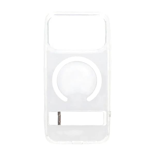Mobilskal Rvelon med Stativ för iPhone 17 Pro - Transparent
