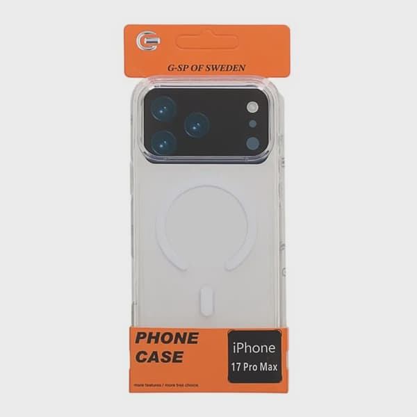 MagSafe Case for iPhone 17 Pro Max - White Transparent