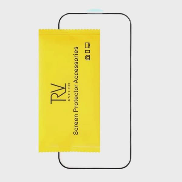 Screen Protector Tempered Glass iPhone Air - Black (eco-friendly)