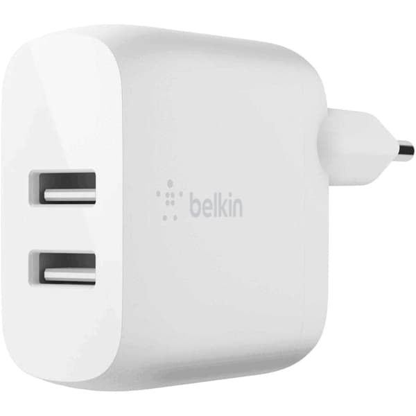Dubbel USB-A Väggladdare 24W + Micro USB-kabel 1m