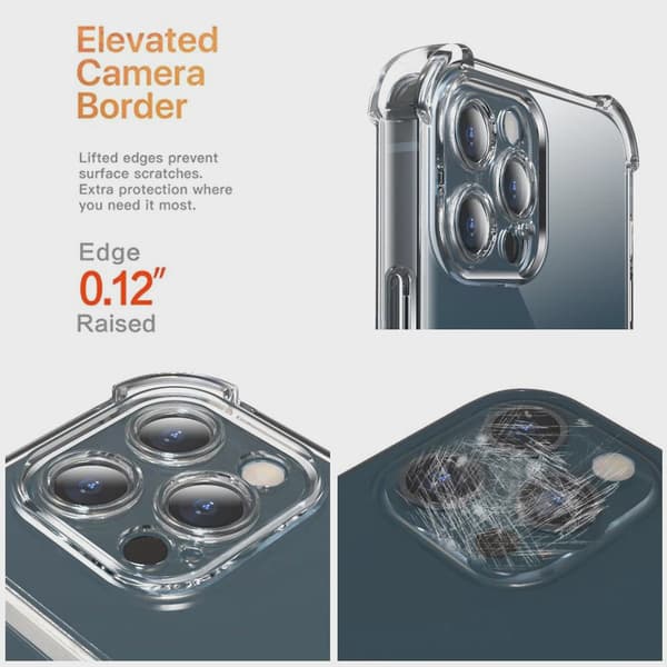 Transparent Phone Case with Card Holder for iPhone 13