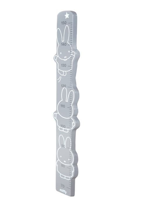 ROBA Wall Chart - miffy® - Kaninmönster - 70 till 150 cm - Grå/Vit