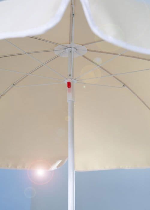 Parasol - ROBA - 152 cm - Beige - Metall - Fällbar - Manuell