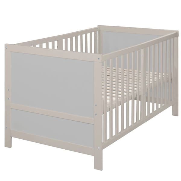 Lit Bebis Evolution 70 x 140 ROBA Easy Sleep - Inkluderade Transformationshörn - Trä / Grå