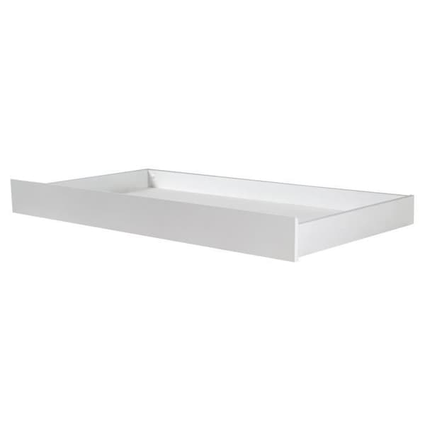 "Lit Bébé Olaf 70x140 cm - ROBA - Transformabel i junior-säng - Förvaringslåda - Vit trä / Träeffekt"