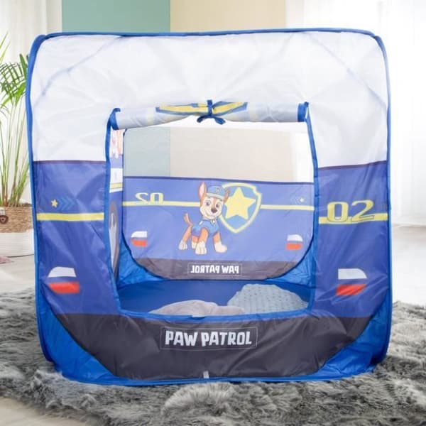 Pop Up Spel Tent - Paw Patrol - Bil Form - Fällfunktion - Blå - Vit