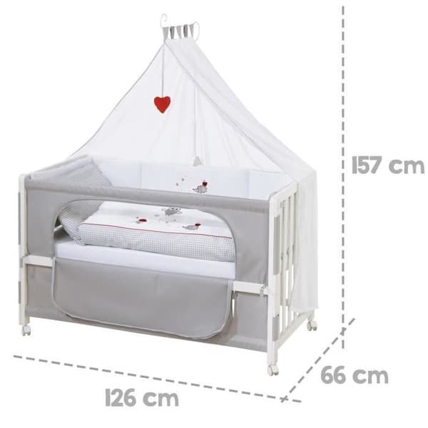Lit Cododo Complet - ROBA - Adam och Eule - 60x120 cm - Vit