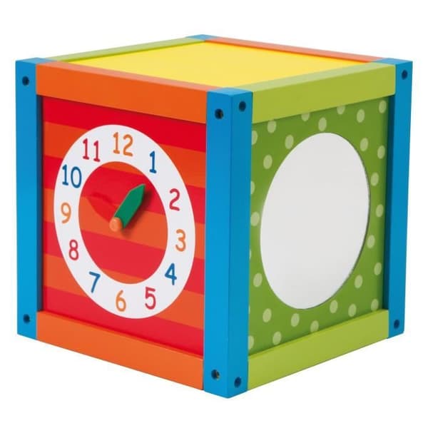 ROBA Wooden Labyrint Activity Cube - 16 x 16 x 29 cm