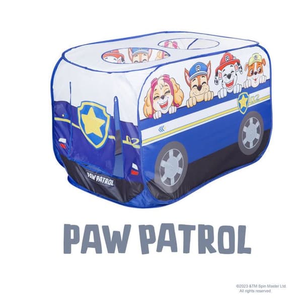 Pop Up Spel Tent - Paw Patrol - Bil Form - Fällfunktion - Blå - Vit
