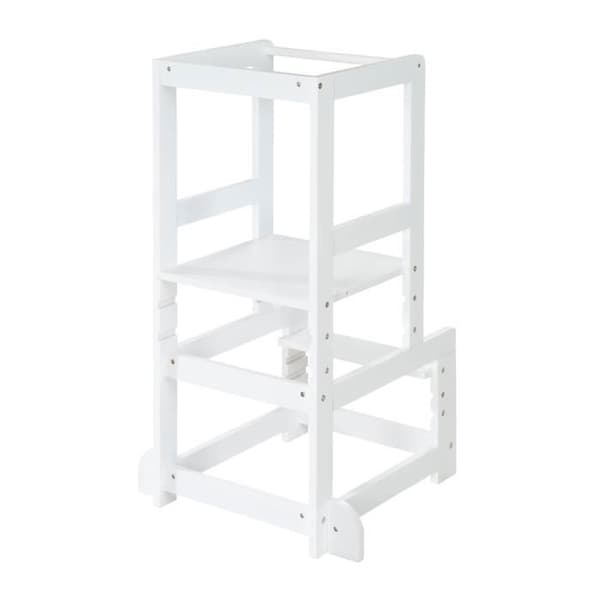 ROBA Learning Tower - Safe Step Pall för barn - Idealisk som kökshjälp - Stöder upp till 80 kg - Vit