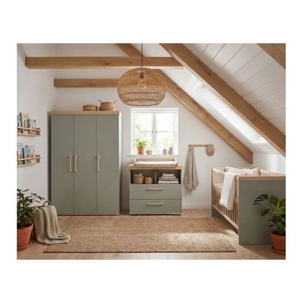 Sovrum Babyset 'Jimmy' - ROBA - Komplett Trio - Salvia / Ek