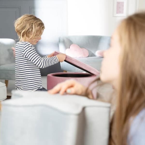ROBA Lil Soffa Barnbröstsäck - Mjuk sammet - Rosa