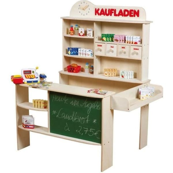 Imitationsleksaker - ROBA - Träbutik - Inkluderade tillbehör