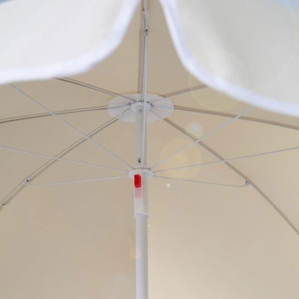 Parasol - ROBA - 152 cm - Beige - Metall - Fällbar - Manuell