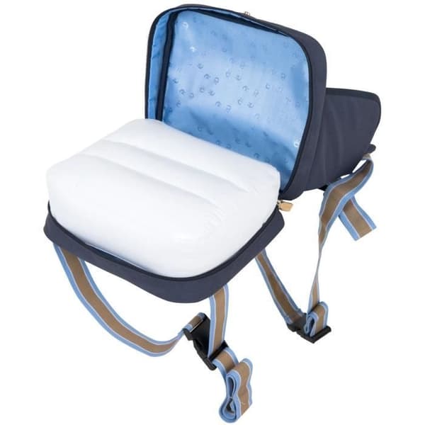 Bebissammare - ROBA - Fällbar - Uppblåsbart säte - Justerbart bälte - 6 månader / 3 år (15 kg) - Marinblå