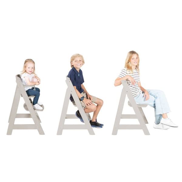 Utvecklingsbar Barnstol - ROBA Sit Up Flex - Kompatibel med Matbricka - Stöder 70 kg - Tvättad Grège