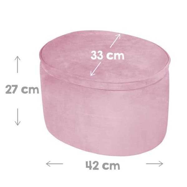ROBA Lil Soffa Barnbröstsäck - Mjuk sammet - Rosa