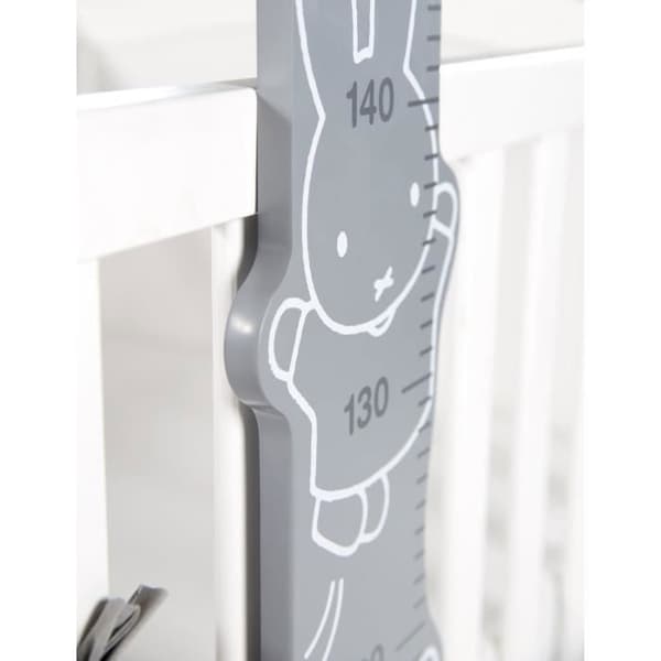 ROBA Wall Chart - miffy® - Kaninmönster - 70 till 150 cm - Grå/Vit