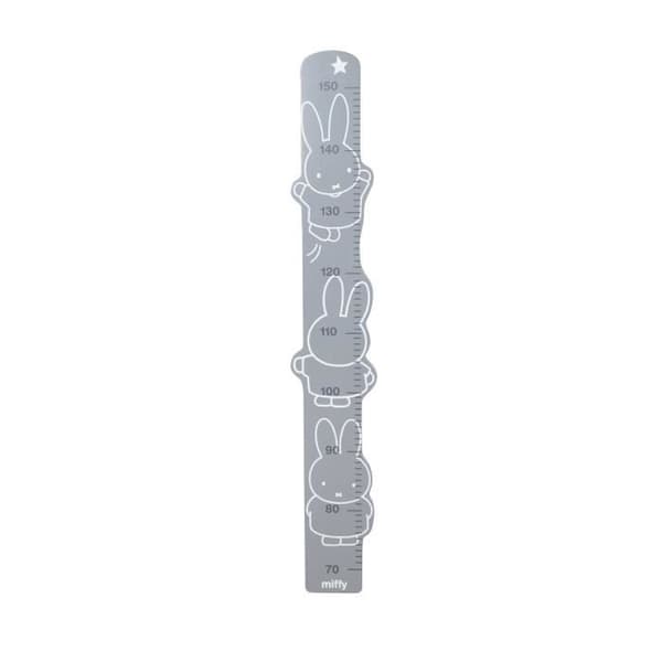ROBA Wall Chart - miffy® - Kaninmönster - 70 till 150 cm - Grå/Vit