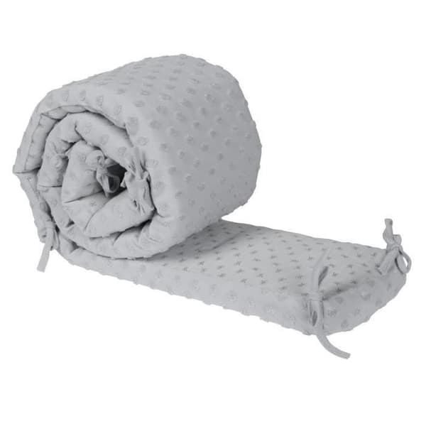 Tour de Lit Bebis ROBA Lil Planet Certifierad GOTS - 170x16 cm - Grå