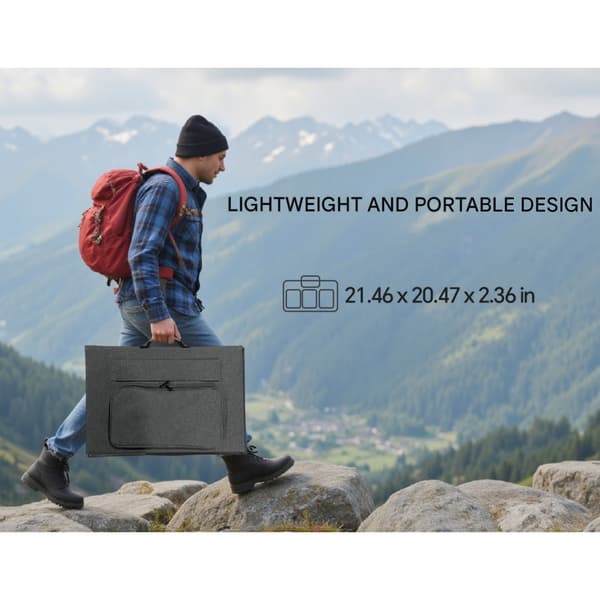200 Watt bærbart solpanel til bærbar strømstation, foldbart solpanel 200W, til solgenerator udendørs campinghave (200W)