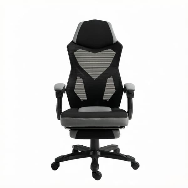 Ergonomisk gamingstol, højrygget drejelig kontorstol, computerstol (kun med computerstol)