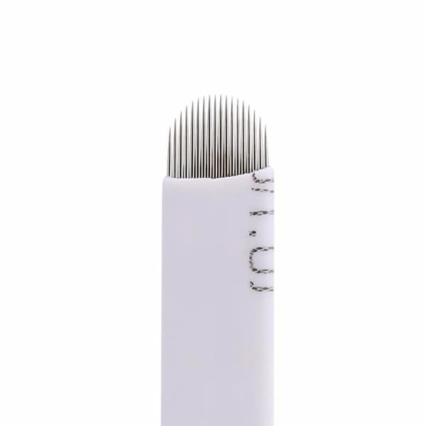 50 stk/sæt buede 18 nåle semi-permanent tåge øjenbryn Microblading blade makeup nåle