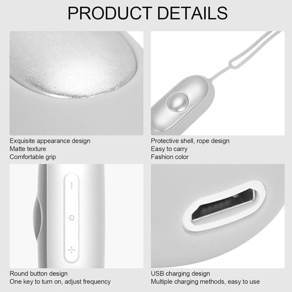 Søvnhjælp til voksne Søvnhjælpemiddel USB genopladeligt mikrostrøms søvnapparat lindrer søvnløshed og hovedpine falder hurtigt i søvn (sølv