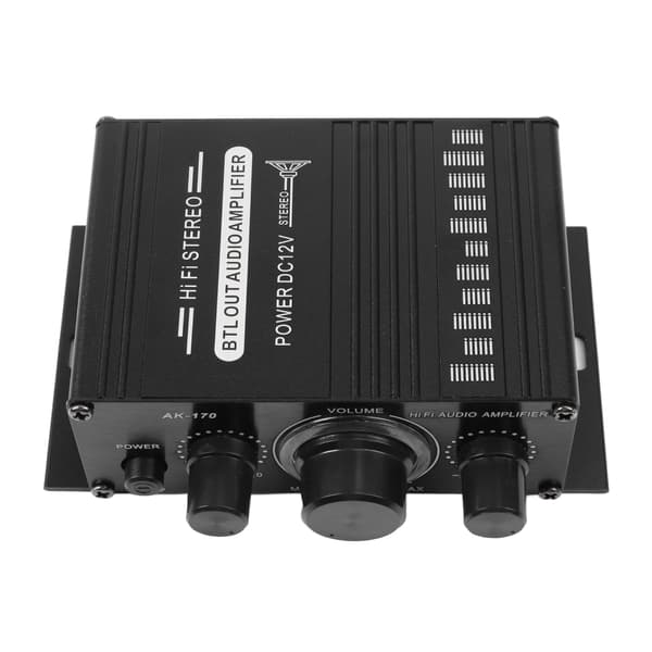 2-kanals mini-stereoforstærker, USB SD AUX Bluetooth-modtager, 12V bilradioforstærker