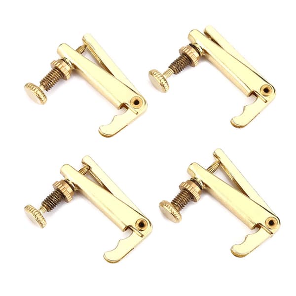 4-pak legering finstemmere strengjustering reservedele til 3/4 4/4 violin guld