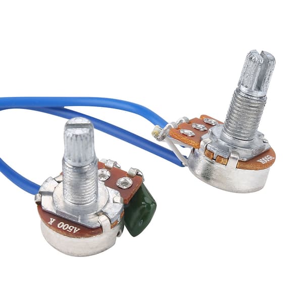 2 volymer 2 ton 1 jack 500K pot 3-vägs switch ledningssats för Les Paul LP-gitarr