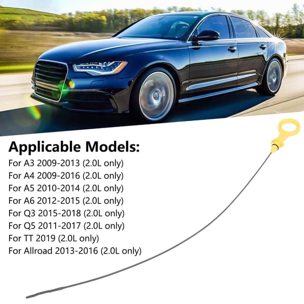 Motoroliepind ABS rustfrit stål niveauindikator til Audi A3 A4 A5 A6 Q3 Q5 TT 2.0