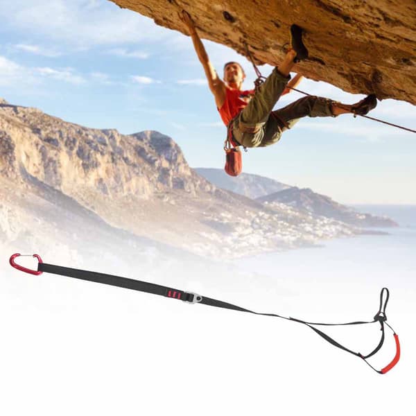 Justerbar Polyester Ascender Rem 80-135cm 16KN til Bjergbestigning Redning Abseiling Klatring 1 stk