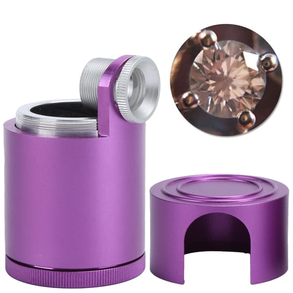 Lila justerbar HD-diamantförstoringslupp i aluminium