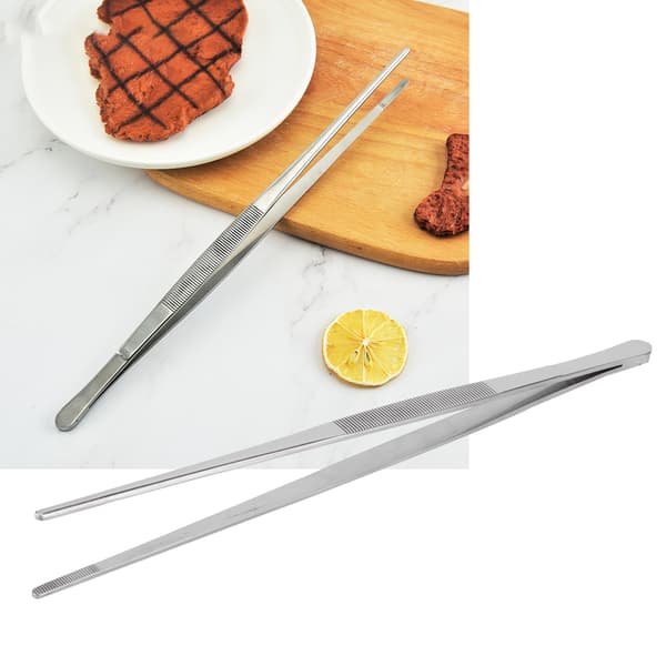 Grilltang i rustfrit stål, multifunktionel buffetbrødklemme til køkken-BBQ