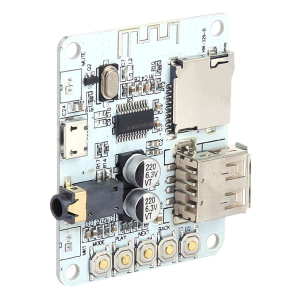 Trådløs Bluetooth 5.0 Stereo Forstærkermodul med USB/TF MP3 WMA WAV FLAC Dekoder