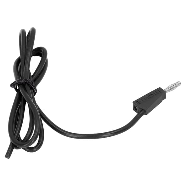 4 mm messing bananstik testledning til lastbilbatterispændingstester, sort PE-kabel