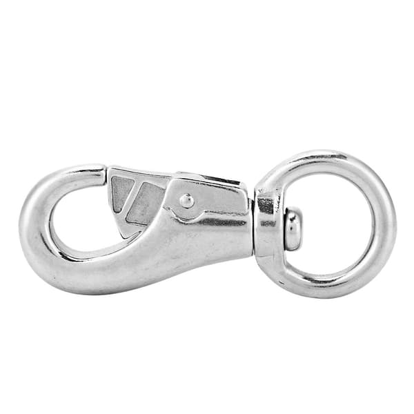 304 rustfrit stål 99 mm roterende karabinhage til hundesnor, kraftig holdbar klips