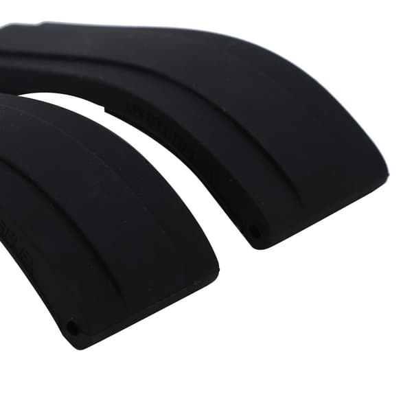 Ekstra Topkvalitets Silikone Urrem Sort 7.5+6cm/3+2.4in 1 Sæt Passer til Submariner