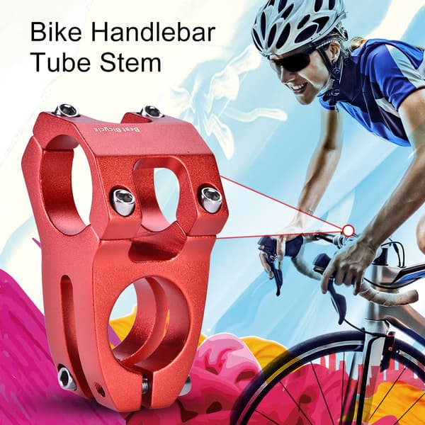 31,8 mm aluminiumslegering MTB-styr Solid frempind cykelkomponent 1 stk (rød)