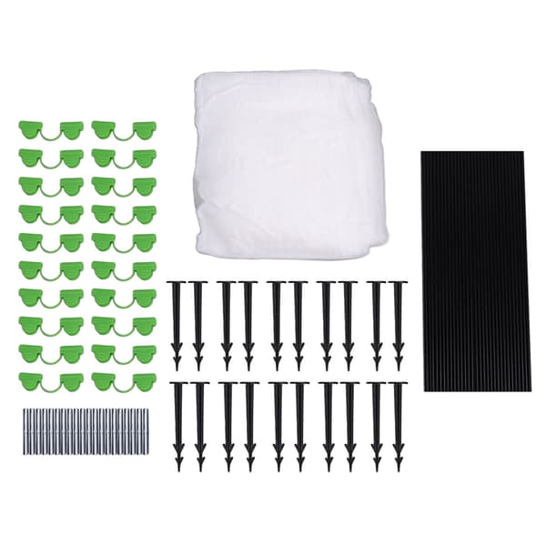 Polyeten Glasfiberbågar Set DIY Trädgårdstunnelram Radskyddsstöd