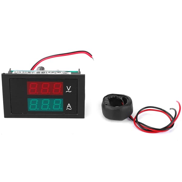 DL85-2042 Dobbelt Display AC Voltmeter Amperemeter 80-300V 0-100A Panelmåler