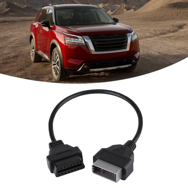 14-bens til 16-bens OBD2-adapterstik Diagnostisk kabel til Nissan