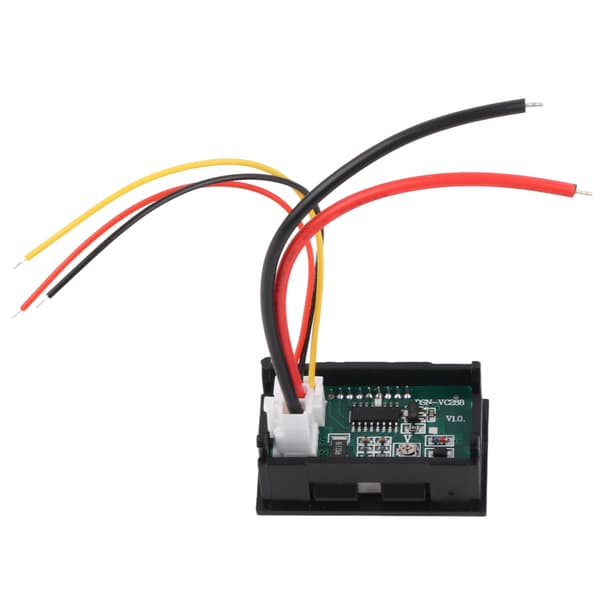 LED Voltmeter Ammeter DC 0-100V 10A, Dobbelt Rød Blå Display, Digital Panelmåler til Bilbatteri & Strømforsyning