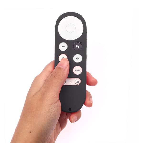 Fjärrkontrollskydd Silikonfodral för Chromecast med Google TV Fjärrkontroll Grå
